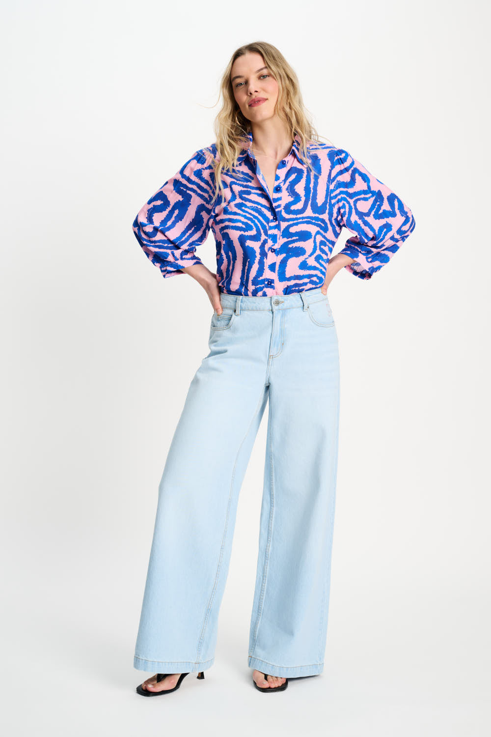 Blouse - Waves Pink