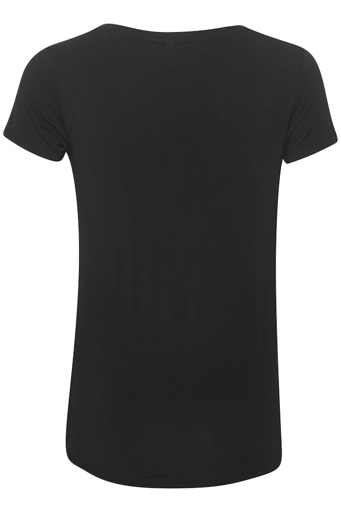 Poppy V-neck T-Shirt - Black