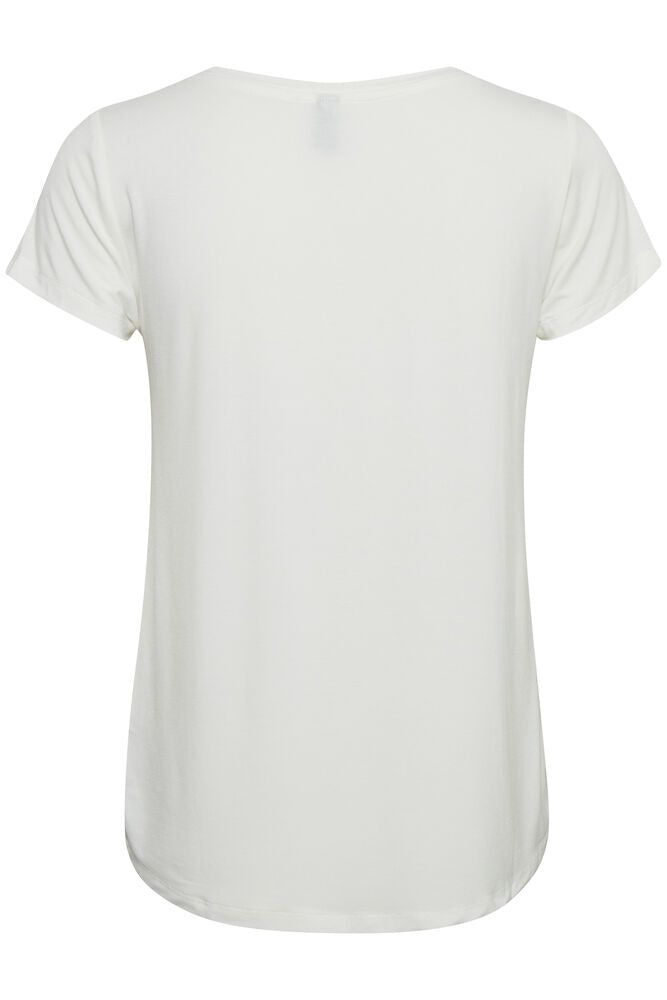 Poppy V-neck T-Shirt - White