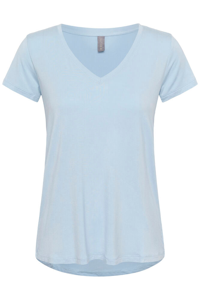 Poppy V-neck T-Shirt - Blue