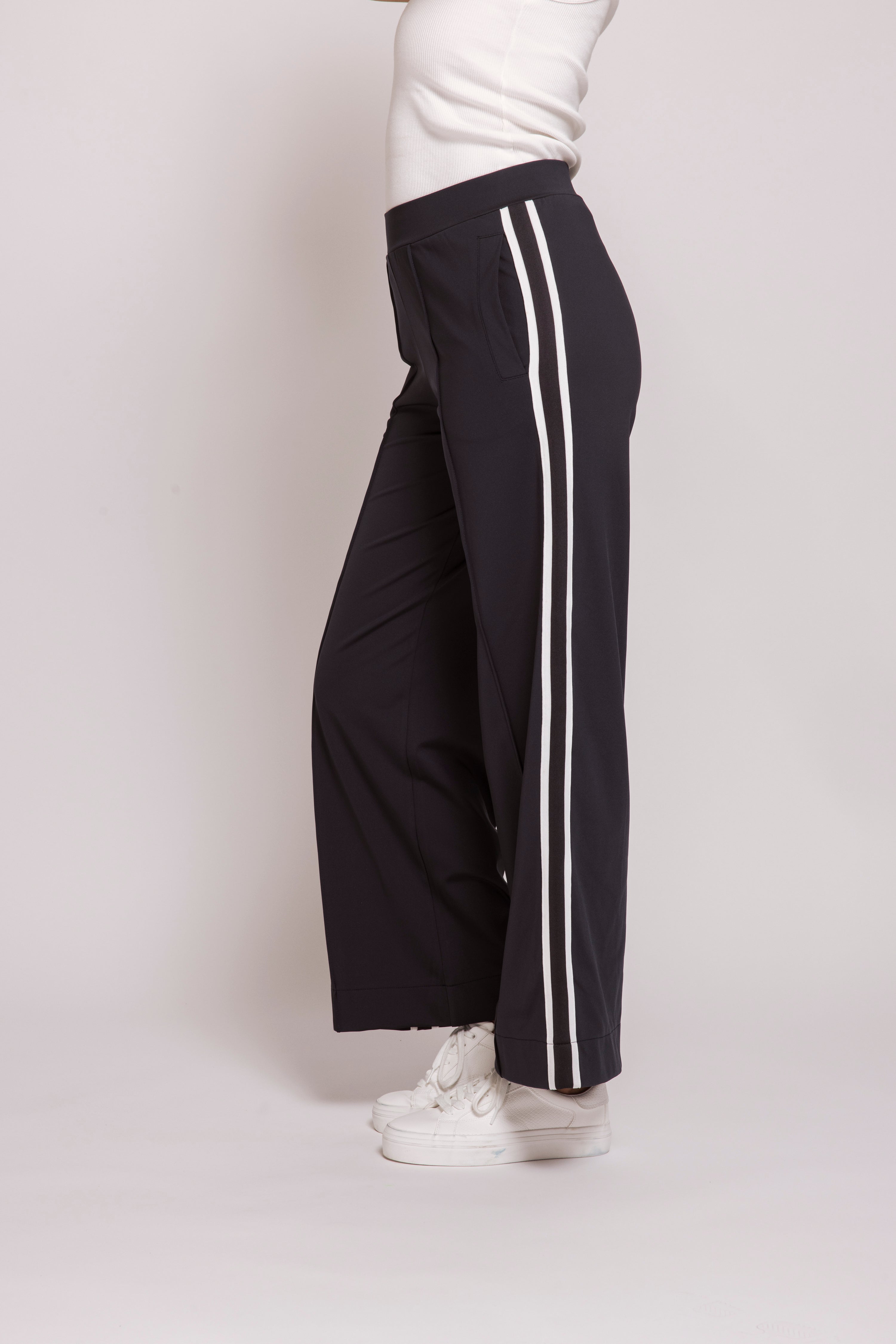 Blue Side Stripe Pants