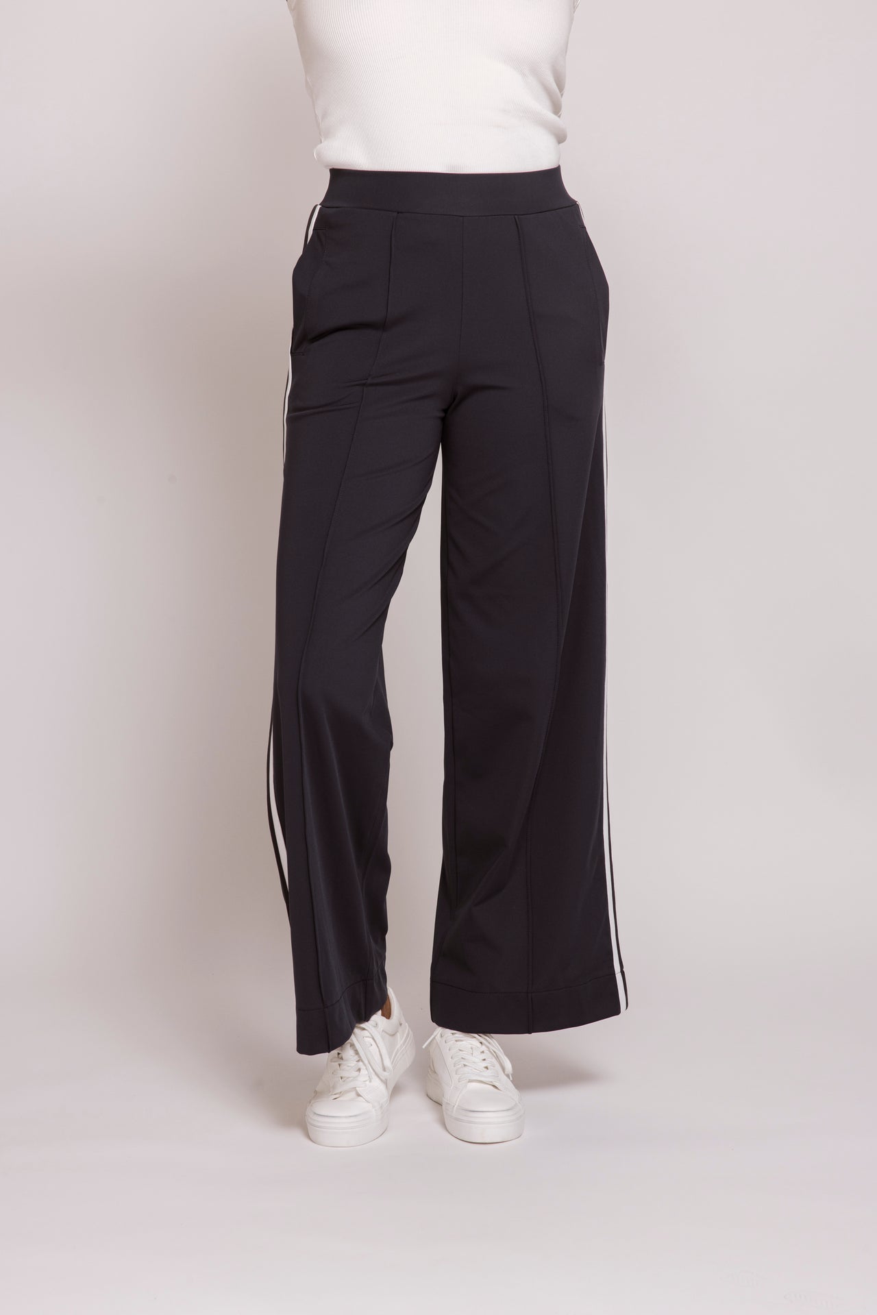 Blue Side Stripe Pants