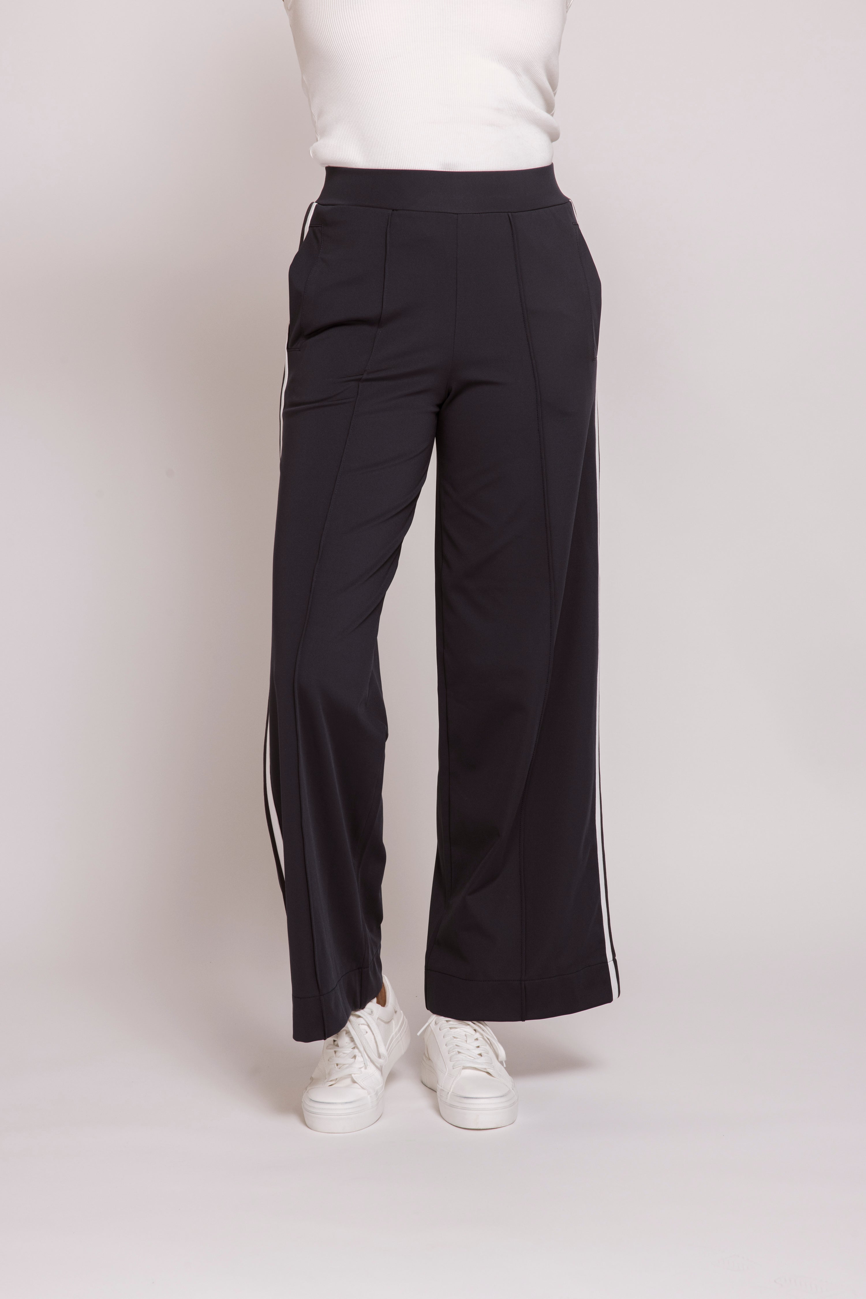 Blue Side Stripe Pants