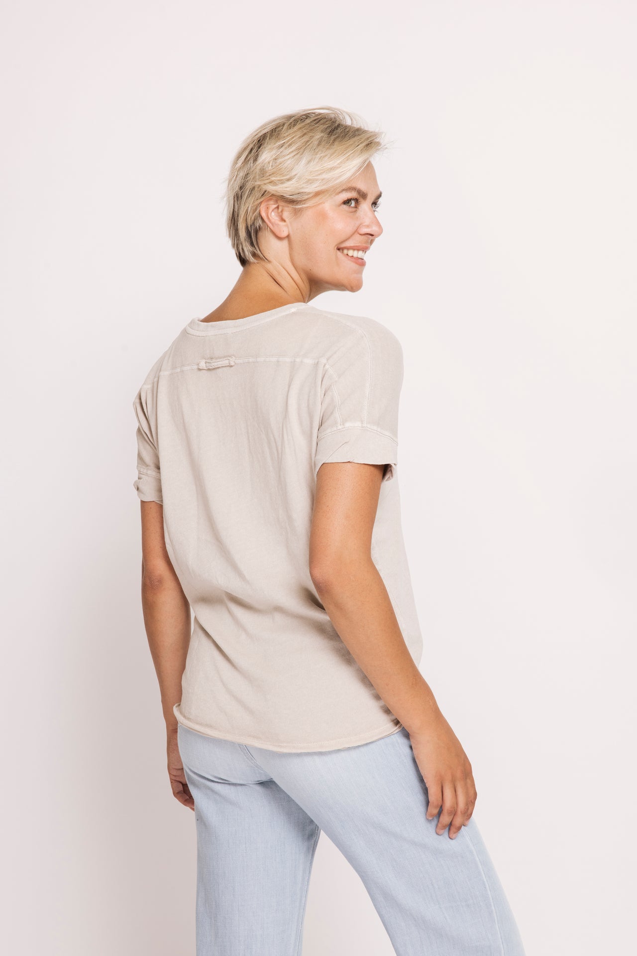 Rahel Cotton T-Shirt – Sand