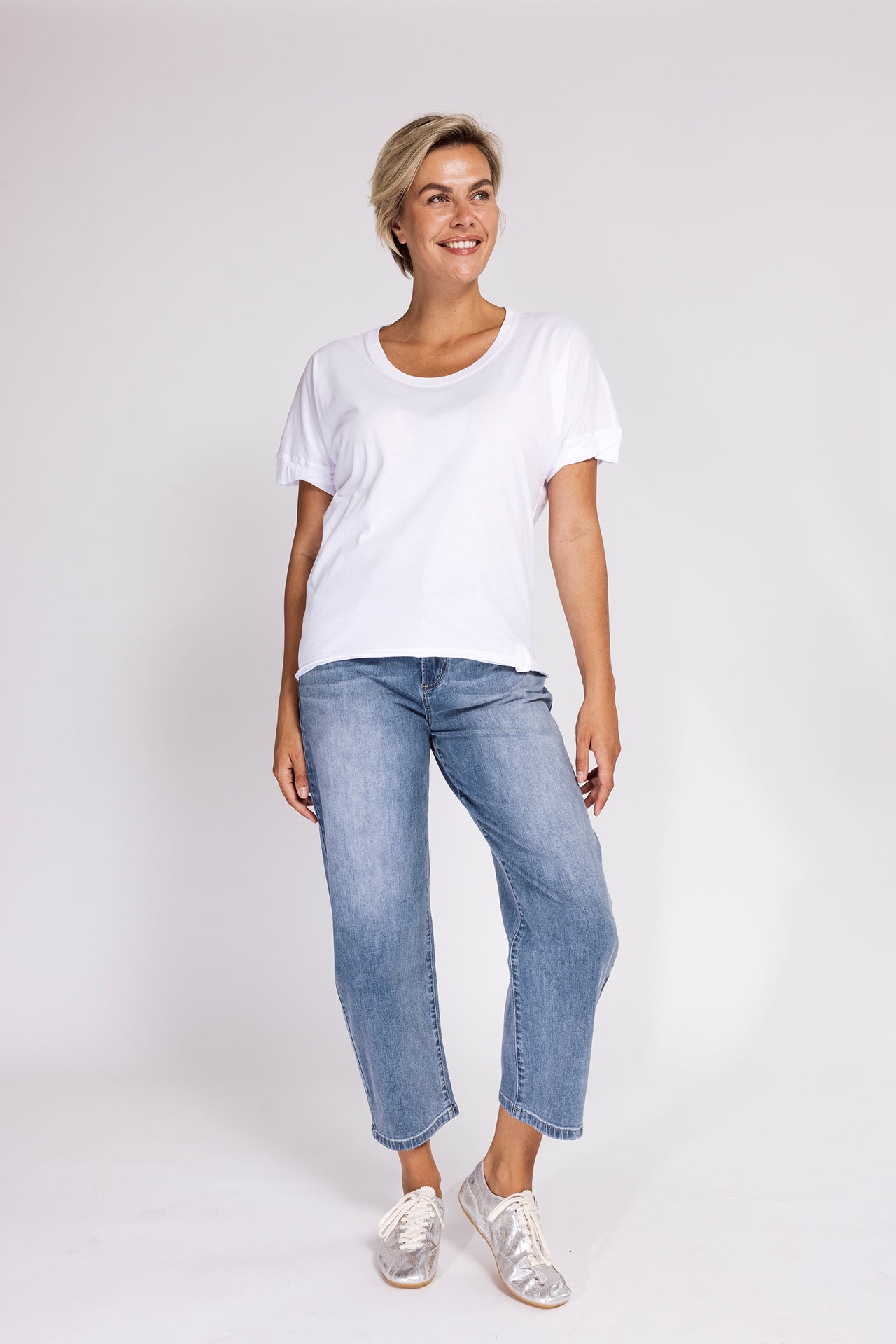 Rahel Cotton T-Shirt – White