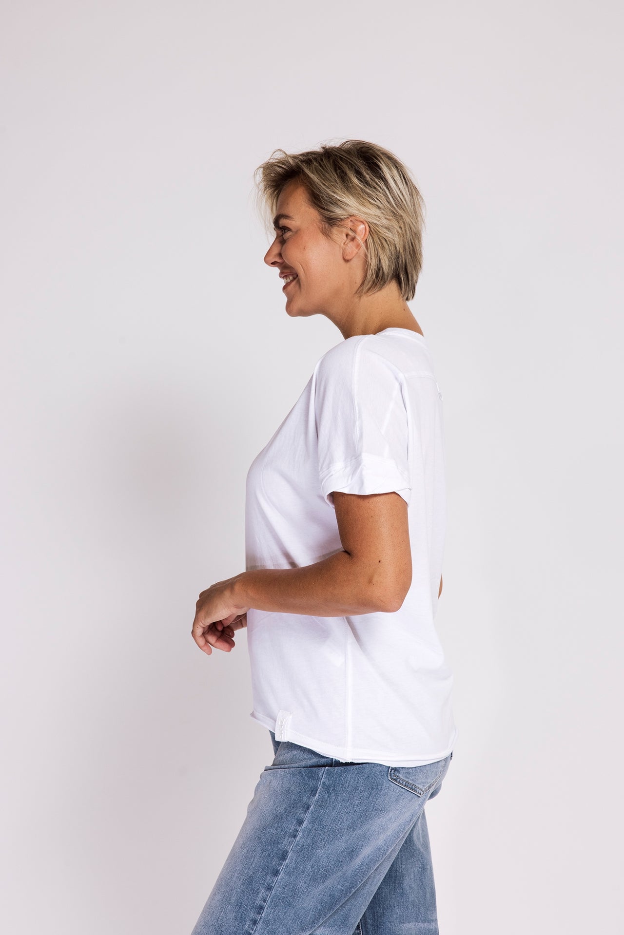 Rahel Cotton T-Shirt – White