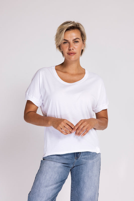 Rahel Cotton T-Shirt – White