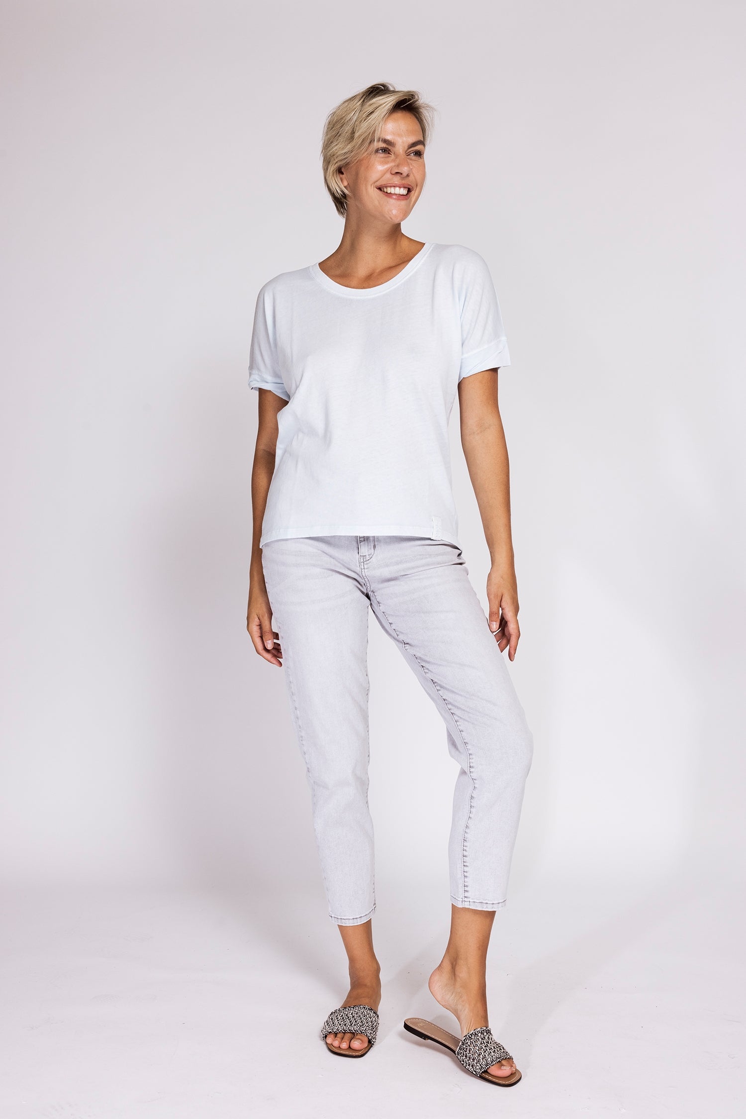 Rahel Cotton T-Shirt – Light Blue
