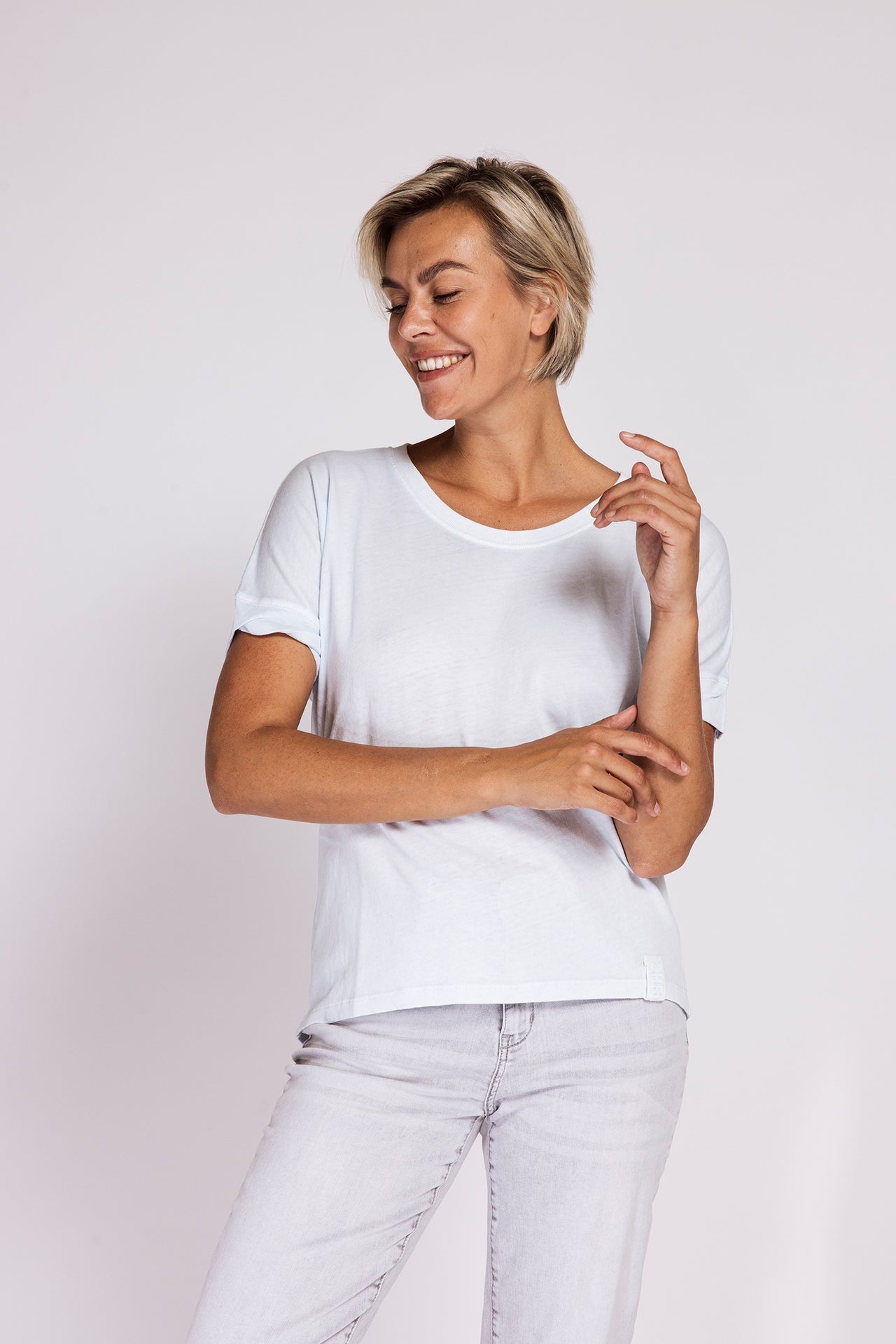 Rahel Cotton T-Shirt – Light Blue
