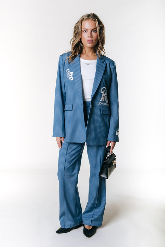 Jesra Pinstripe Melange Blazer