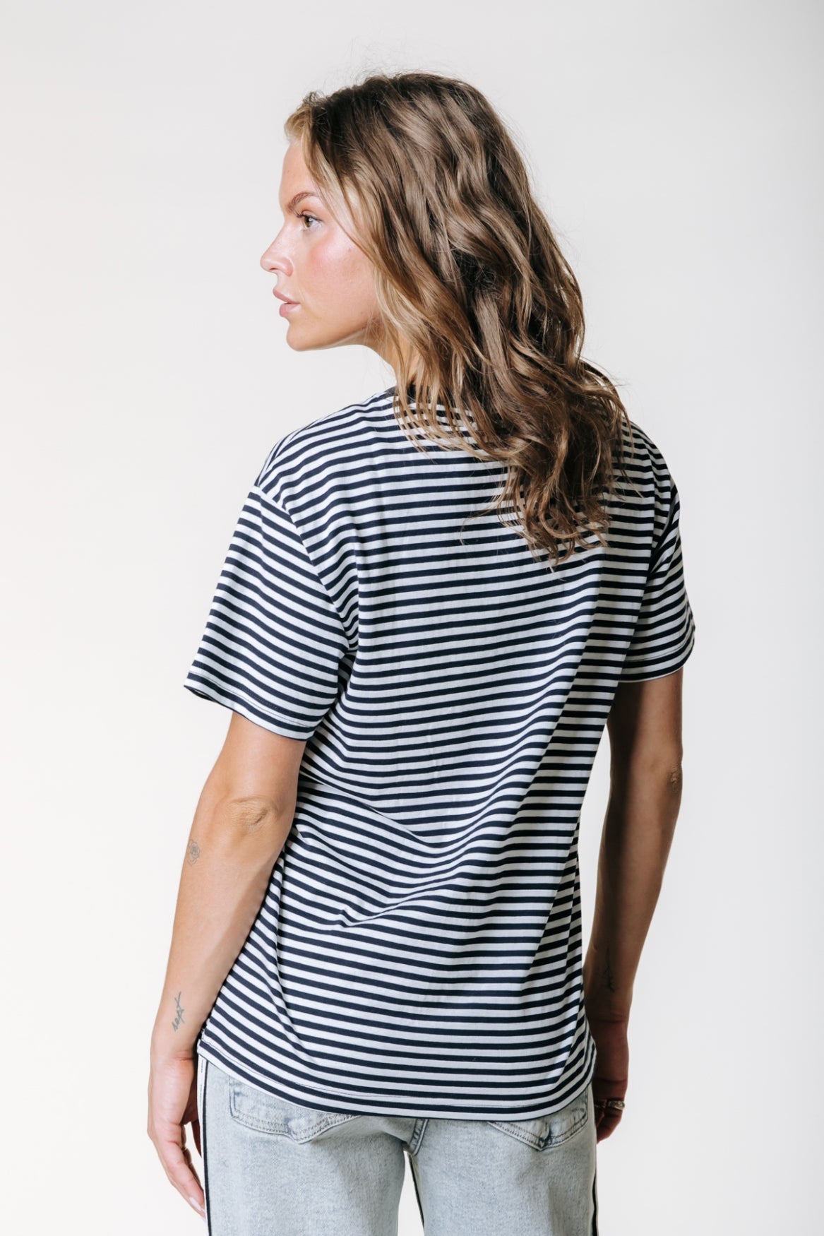 Striped Logo Tee