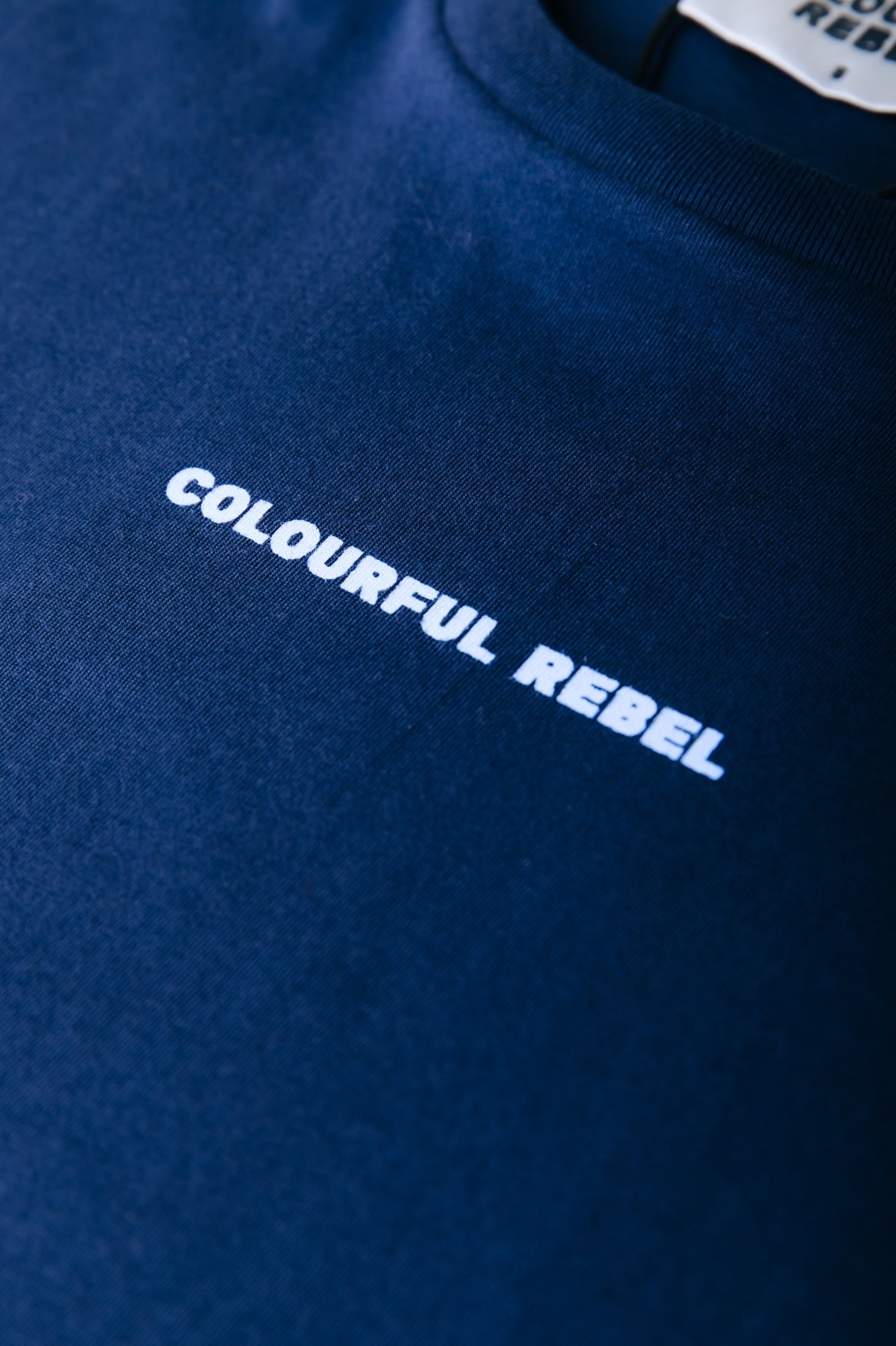 Uni Logo Boxy Tee - Navy