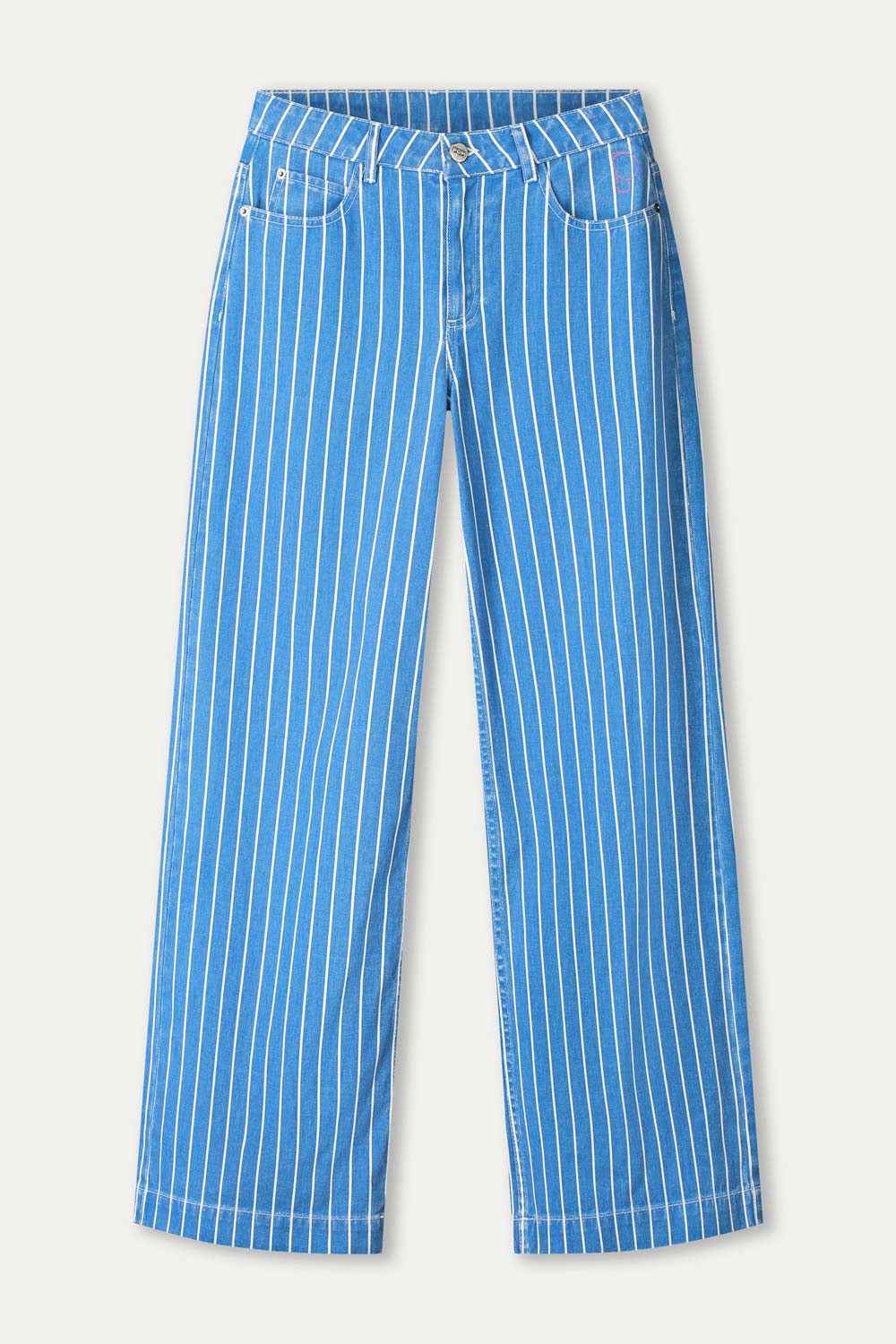 Denim Stripes Blue Jeans