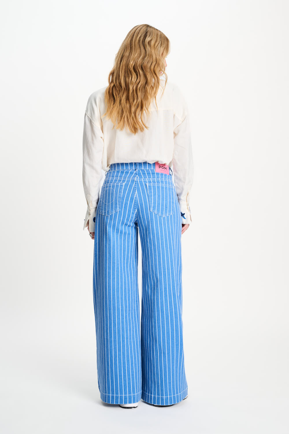 Denim Stripes Blue Jeans