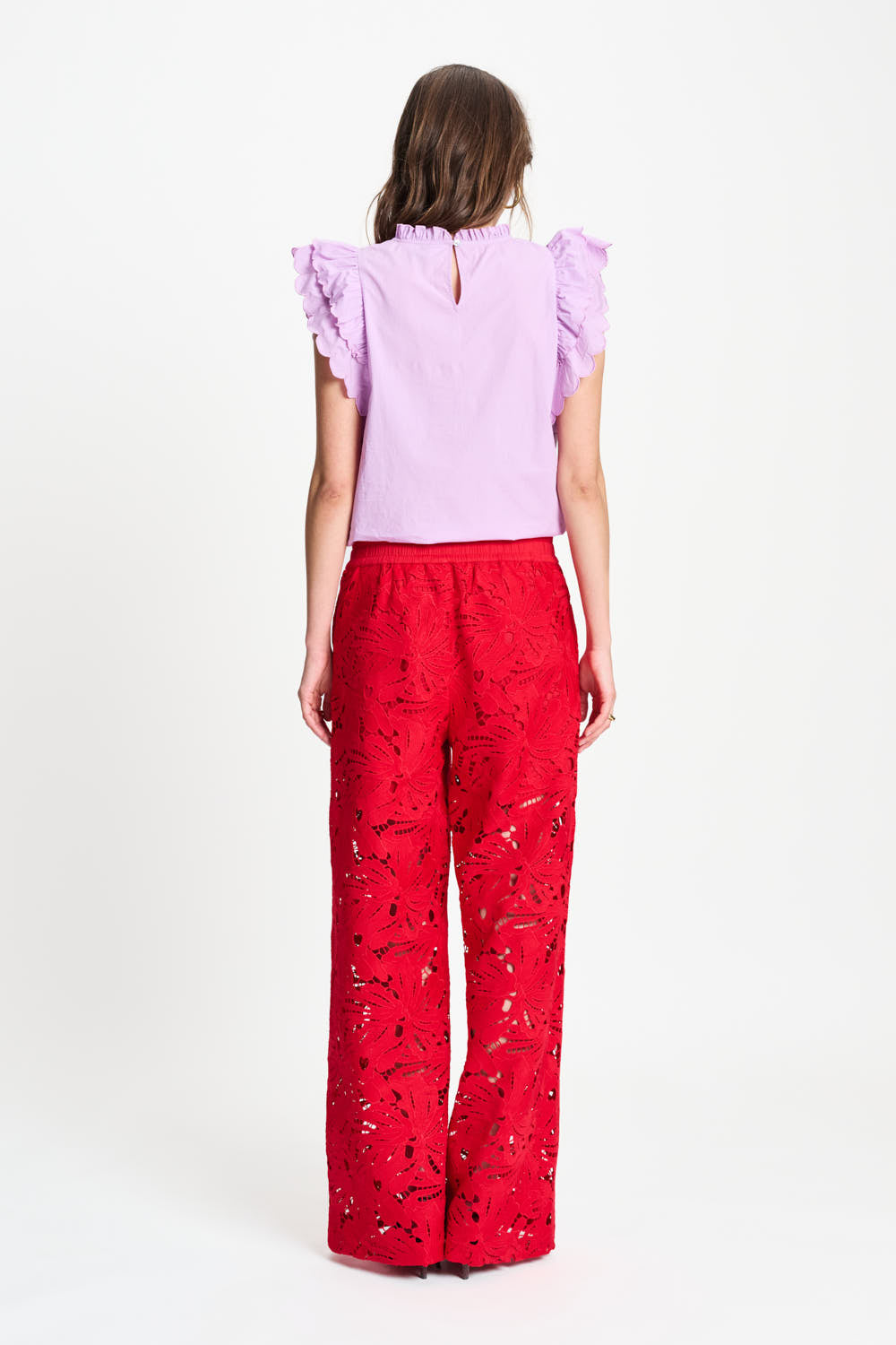Lace Bloom Red - Pants