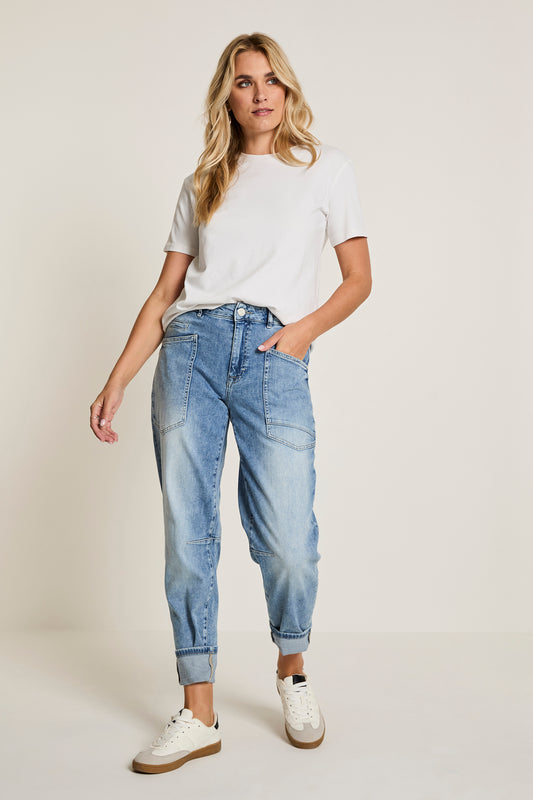 Carice Pocket Denim – Light Indigo