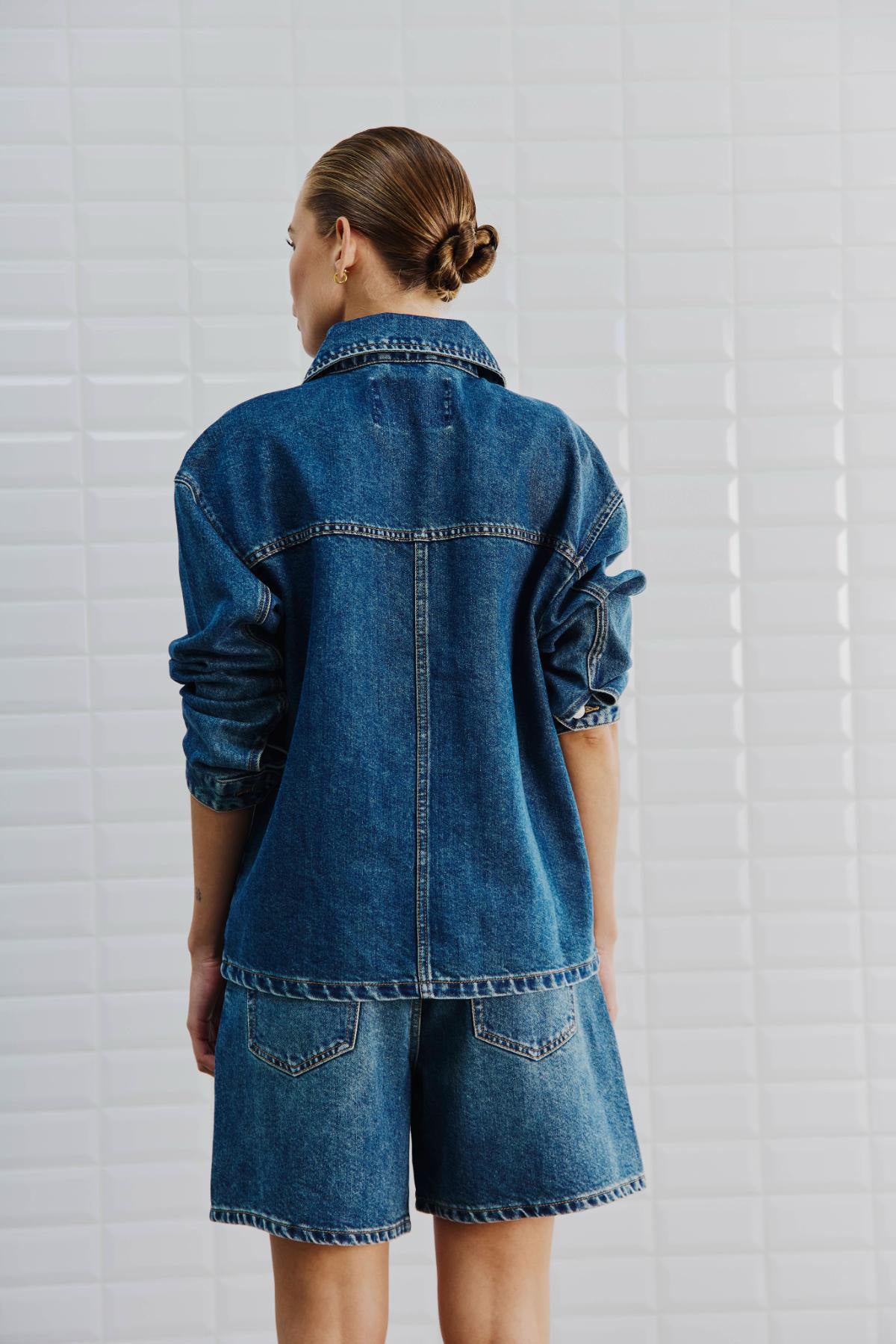 Karolina Denim Shorts - True Blue