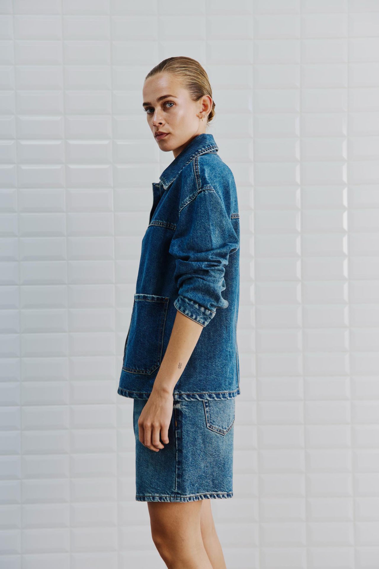 Karolina Denim Shorts - True Blue