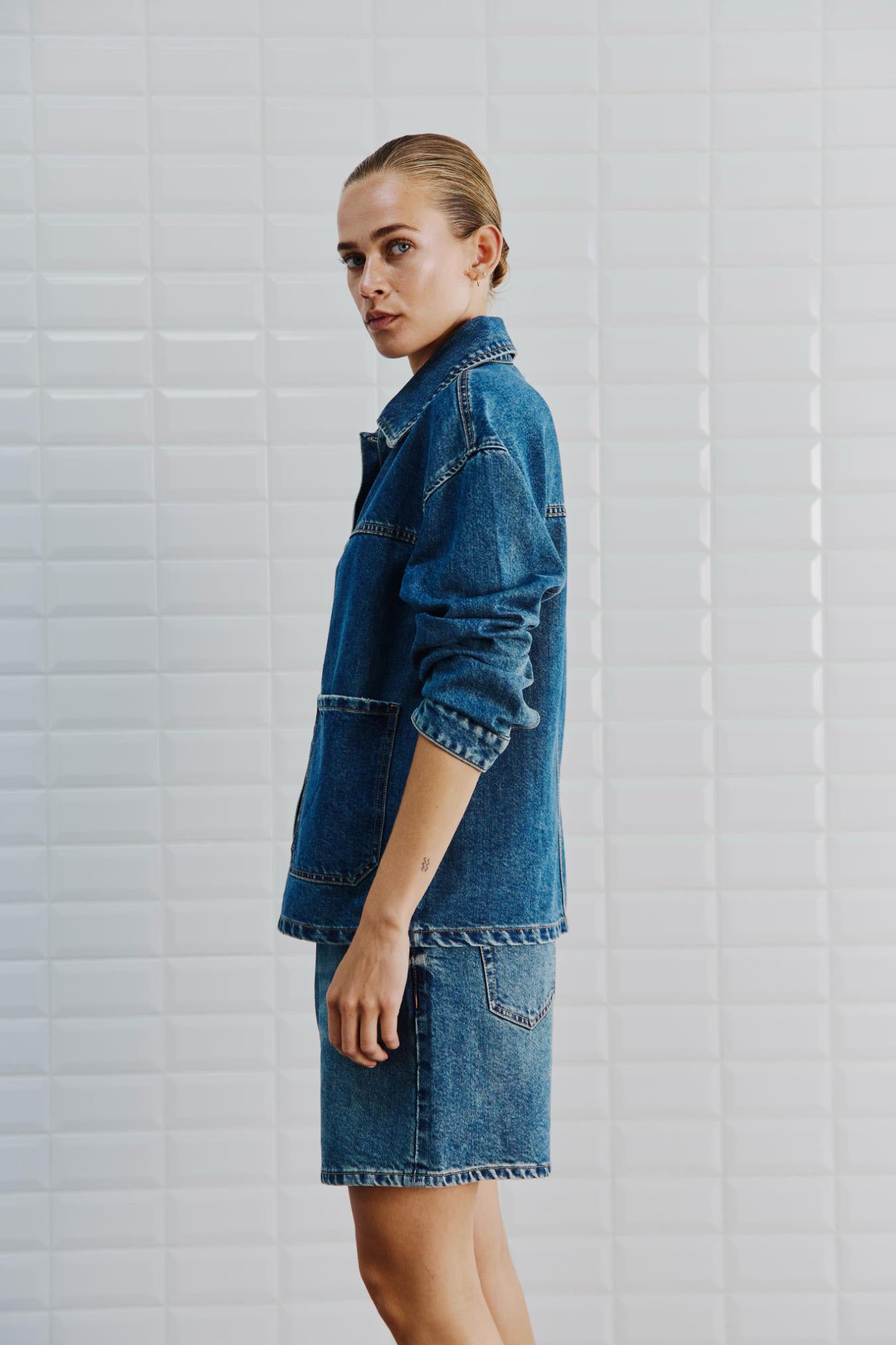 Karolina Denim Shorts - True Blue