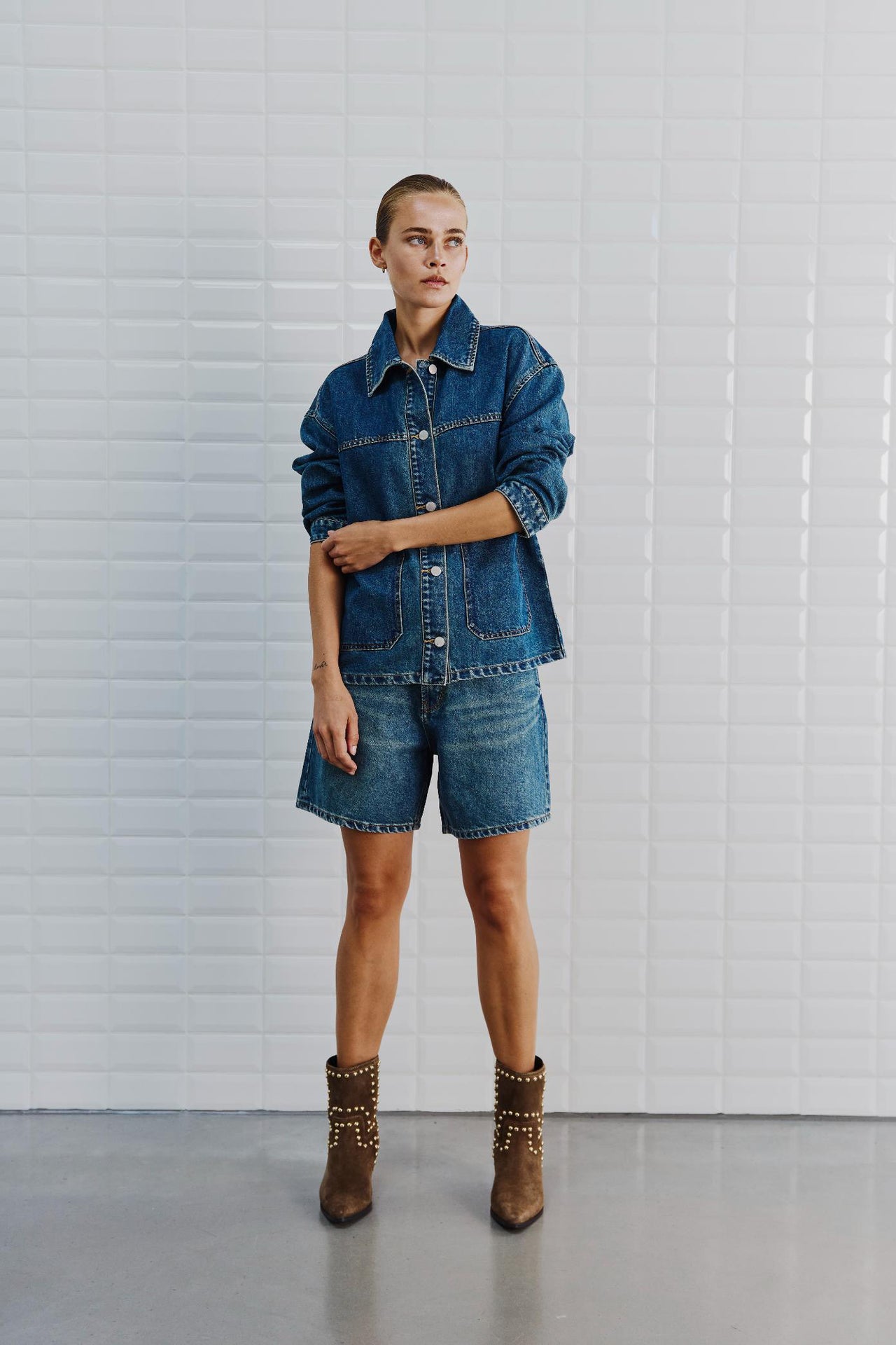 Karolina Denim Shorts - True Blue
