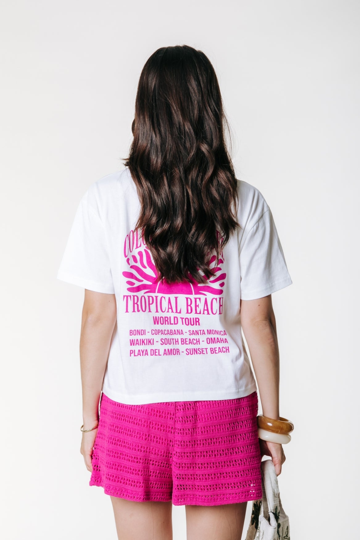 Tropical Beach Cropped Loosefit Tee