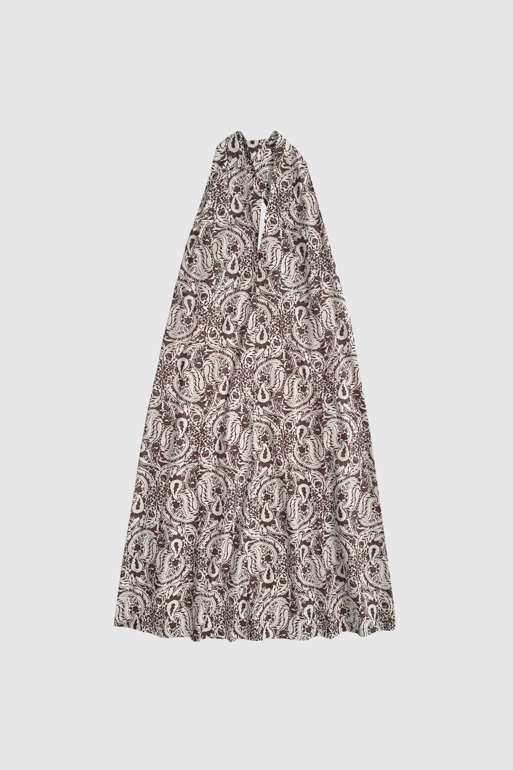 Amina Talia SL Midi Dress – Paisley Print