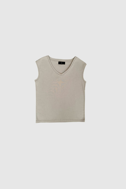 Como V-Neck Tee - Grey