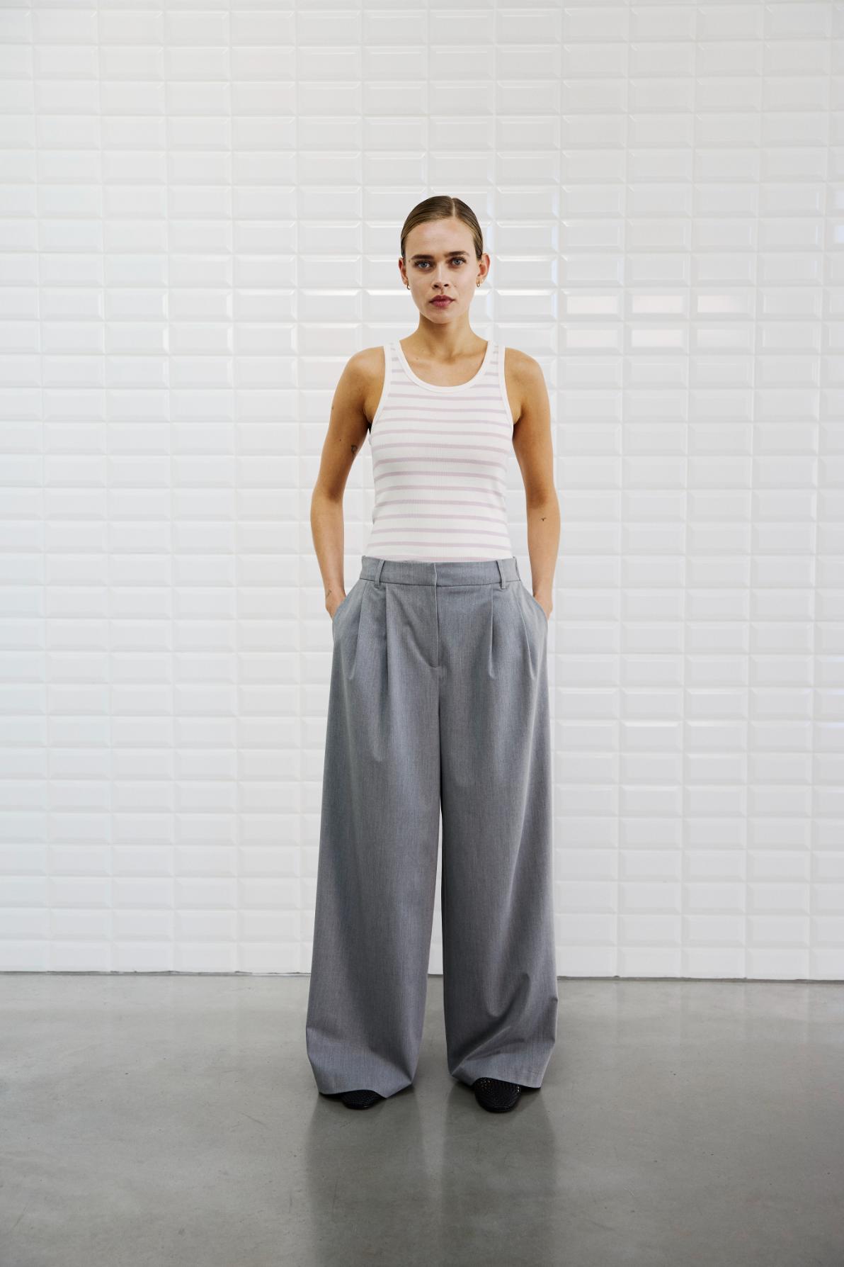 Dordi Striped Tank - Lavender Sky