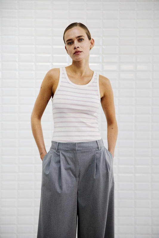 Dordi Striped Tank - Lavender Sky