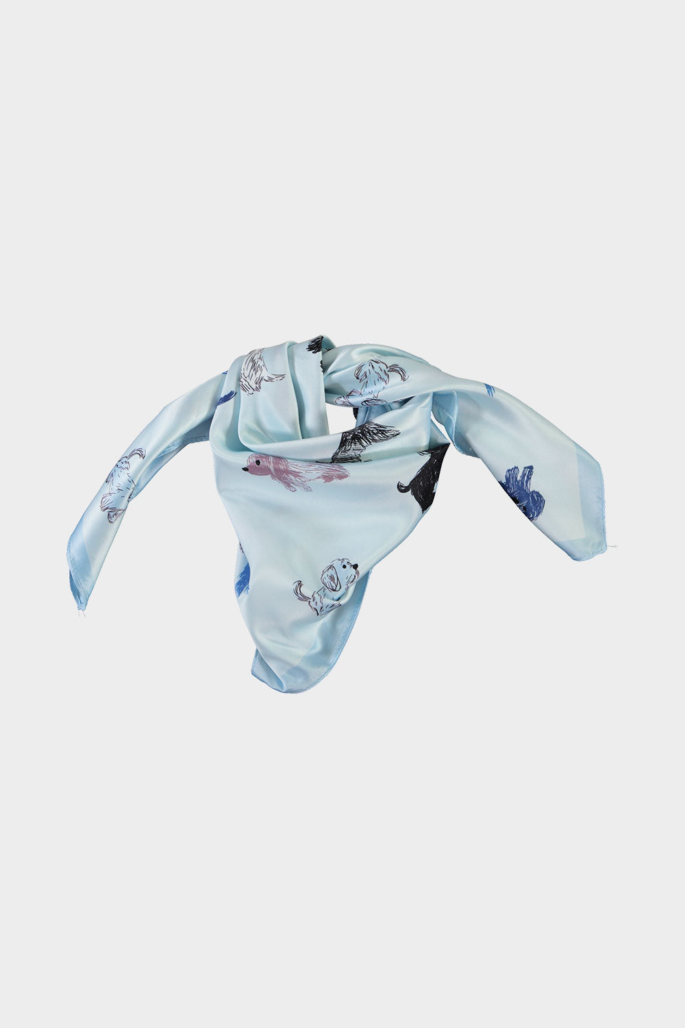Playful Dog Print Scarf
